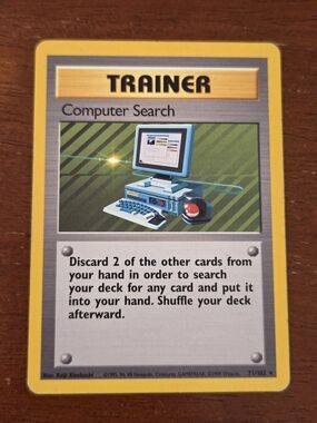 Pokemon Base Set 1999 - Computer Search Rare Trainer Card (71/102)